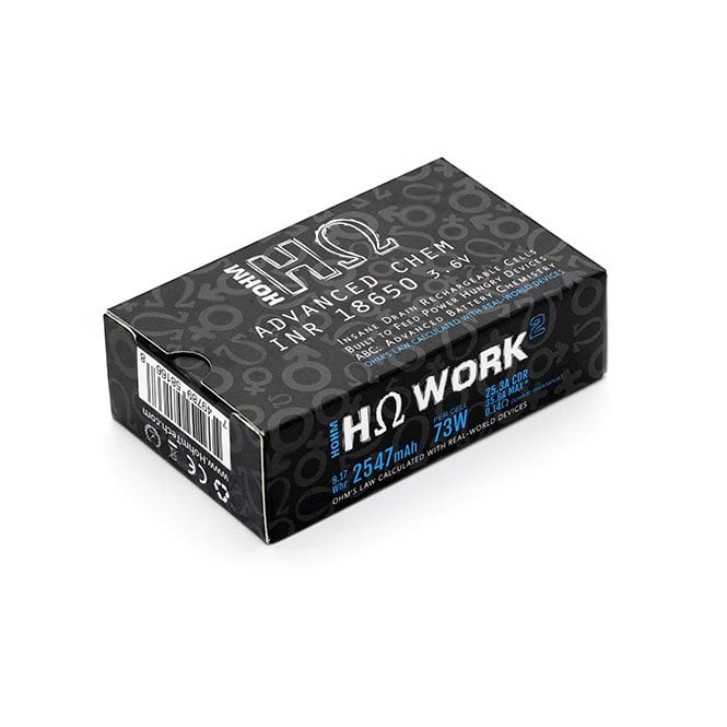 Hohm Work 18650 Batteries Outer Box