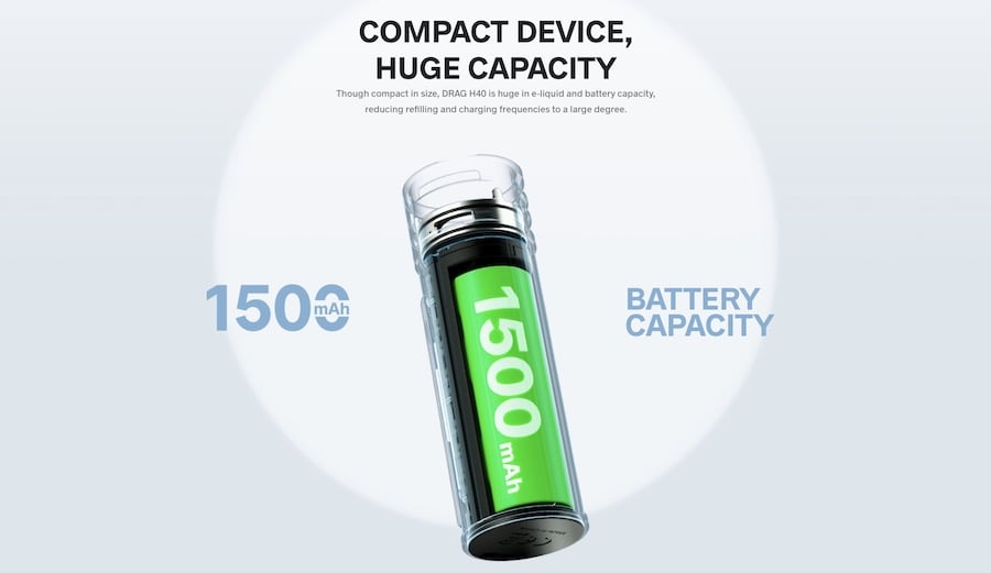 VooPoo Drag H40 Battery
