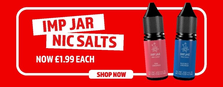 IMP Jar Nic Salts now 1.99 each