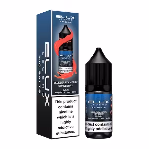 Elux Legend Nic Salts BLUEBERRY CHERRY CRANBERRY Elux Legend Nic Salts BLUEBERRY CHERRY CRANBERRY