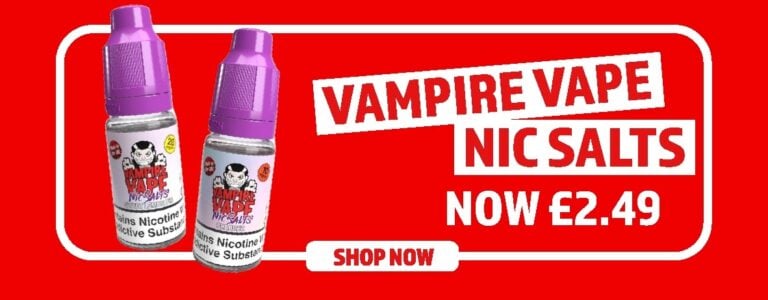 Vampire Vape Nic Salts now 2.49