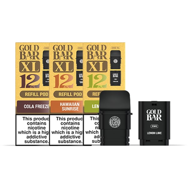 Gold Bar XL Replacement Pods Group 3 Gold Bar XL Replacement Pods Group 3
