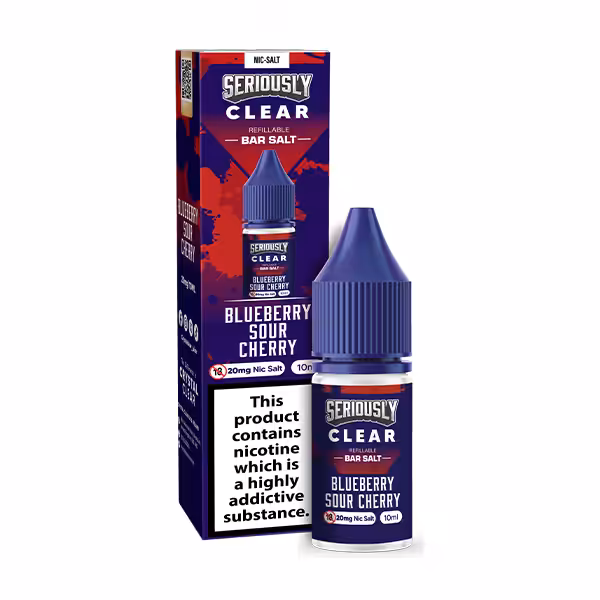 Seriously Clear Blue Sour Cherry Bar Salts Seriously Clear Blue Sour Cherry Bar Salts